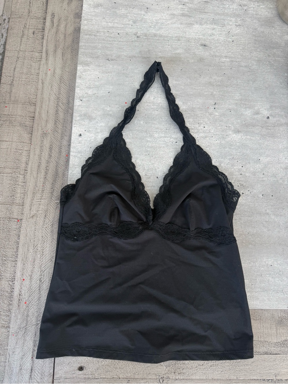 Urban Outfitters Black Lace Halter Camisole